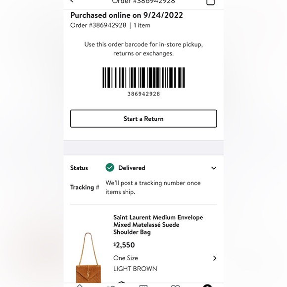 SAINT LAURENT Medium Envelope Chain Bag - Picture 15 of 15